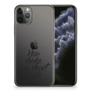 Apple iPhone 11 Pro Siliconen hoesje met naam Heart Smile