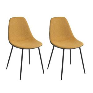 Mica Decorations Tallos Eetkamerstoelen - Gerecycled Polyester - Oker