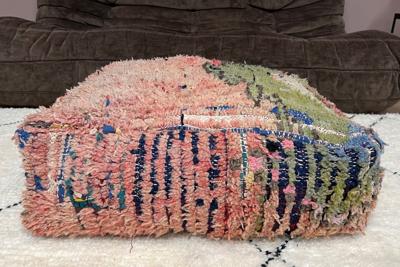 Marokkaanse Poef 60cm x 60cm x 25cm nr: 17856 incl. vulling