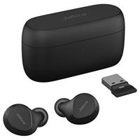 Jabra Evolve2 Buds True Wireless in-ear Bluetooth oordopjes met Active Noise Cancellation (ANC) en Jabra MultiSensor Voice-technologie - gecertificeerd voor apps voor virtuele vergaderingen - zwart