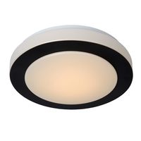 Lucide Dimy ronde plafondlamp 28cm 12W zwart