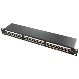 LogiLink NP0061 RJ45 patch panel rack mountable 24cm