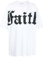 Faith Connexion t-shirt en coton à logo imprimé - Blanc