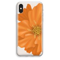 Orange Ellila flower: iPhone XS Max Transparant Hoesje - thumbnail