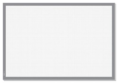 Sigel HO260 Papier Bureau onderlegger Geruit Wit, Grijs (b x h) 595 mm x 410 mm