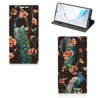 Samsung Galaxy Note 10 Hoesje maken Pauw met Bloemen - thumbnail