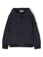 Stone Island Junior veste à effet froissé - Bleu