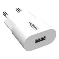 Ansmann Caricabatterie USB a 1 porta da 5 W, con controllo intelligente di ricarica per smartphone, tablet, GoPro, e-book, ecc. bianco
