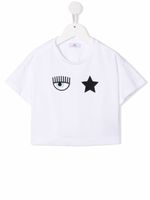 Chiara Ferragni Kids t-shirt à logo imprimé - Blanc - thumbnail