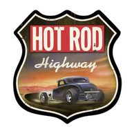 Hot Rod Highway Zwaar Metalen Bord