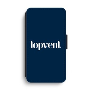 Topvent Navy: iPhone XS Max Flip Hoesje