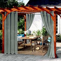 waterdichte semi transparante gordijnen wit indoor outdoor voor bruiloft patio grommet gordijn voor bruiloft slaapkamer, woonkamer, veranda, pergola, cabana, 1 paneel Lightinthebox