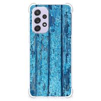 Samsung Galaxy A33 Stevig Telefoonhoesje Wood Blue