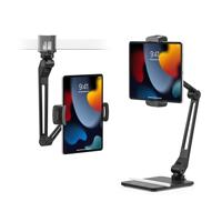 Twelve South HoverBar Duo iPadstandaard (2e generatie) - verstelbare tabletstandaard voor bureau met verzwaarde basis en klembevestiging voor montage, tablethouder, opvouwbare tablet-bureaustandaard,