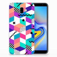 Samsung Galaxy J6 Plus (2018) TPU Hoesje Blokken Kleurrijk