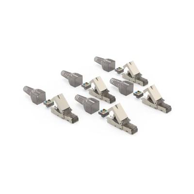 Hama Netwerkstekker, CAT-6a, 10 Gbit/s, afgeschermd, montage zonder gereedschap, 5 p.