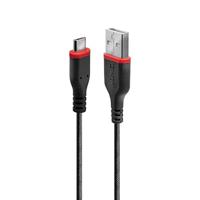 LINDY 0.5m Versterkte USB Type A naar Micro-B LADING & SYNC Kabel, 3A