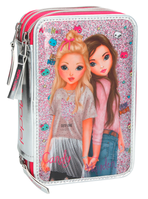 Top Model - Tripple Pencil Case - Pink (048989)