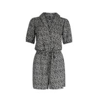 Eksept by Shoeby playsuit met all over print zwart/wit
