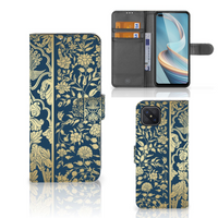 OPPO Reno4 Z Hoesje Beige Flowers