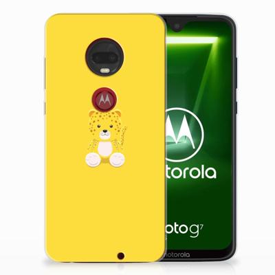 Motorola Moto G7 | G7 Plus Telefoonhoesje met Naam Baby Leopard Motorola Moto G7 | G7 Plus Telefoonhoesje met Naam Baby Leopard
