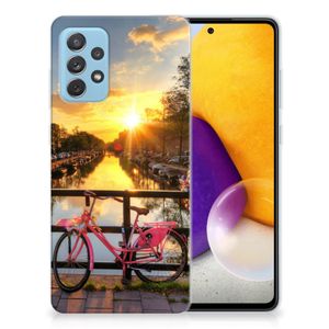 Samsung Galaxy A72 Siliconen Back Cover Amsterdamse Grachten