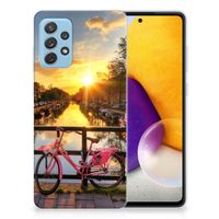 Samsung Galaxy A72 Siliconen Back Cover Amsterdamse Grachten - thumbnail