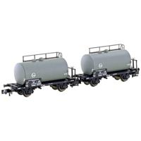 Hobbytrain H24801 N 2-delige set lichte ketelwagens EVA van de DB - thumbnail