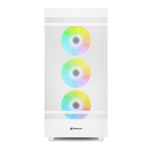 Sharkoon Rebel C50 White RGB tower behuizing