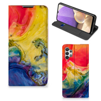 Bookcase Samsung Galaxy A32 5G Watercolor Dark