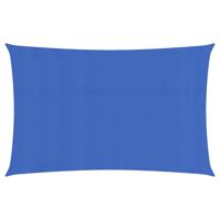 Zonnezeil 160 g/m rechthoekig 3x6 m HDPE blauw