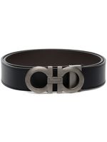 Ferragamo ceinture réversible à boucle Gancini - Noir