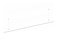 Wever & Ducre - Strex Track Profile Susp Indirect Light 3000K 2001..3000mm