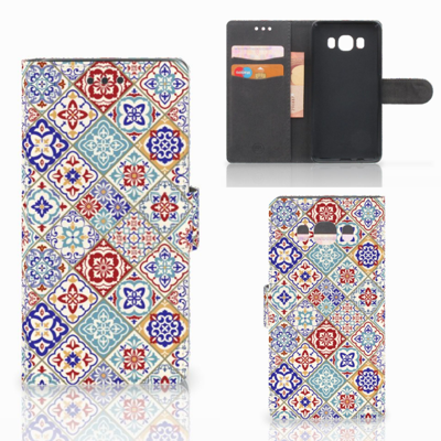 Samsung Galaxy J5 2016 Bookcase Tiles Color