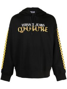 Versace Jeans Couture hoodie en coton à logo imprimé - Noir