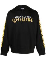 Versace Jeans Couture hoodie en coton à logo imprimé - Noir