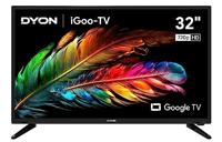 DYON iGoo-TV 32H 80 cm (32 inch) Google TV (4K UHD, HD Triple Tuner, Prime Video, Netflix, Google Play Store voor DAZN, Disney+, Apple TV+, Paramount+, waipu.tv enz., Google Assistant) [Mod. 2023]