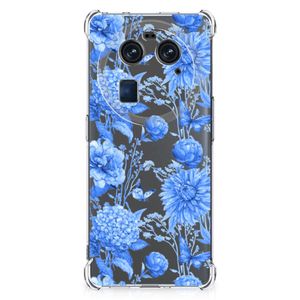 Case voor OPPO Find X6 Flowers Blue