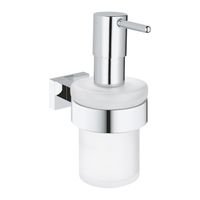 GROHE Essentials Cube zeepdispenser met houder chroom 40756001