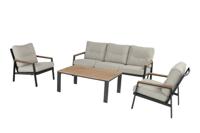 Hartman | Lino Loungeset Teak Armleuningen - thumbnail