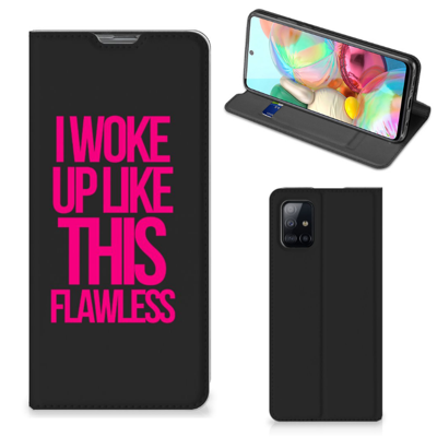 Samsung Galaxy A71 Hoesje met tekst Woke Up - Origineel Cadeau Zelf Maken Samsung Galaxy A71 Hoesje met tekst Woke Up - Origineel Cadeau Zelf Maken