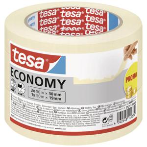 TESA Economy 50 m Afplaktape Geschikt voor gebruik binnen Papier Zeemleer