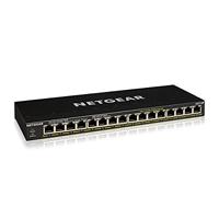 NETGEAR GS316P Unmanaged Gigabit Ethernet (10/100/1000) Power over Ethernet (PoE) Zwart