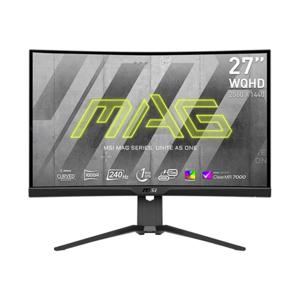 MSI MAG 275CQRXFDE Gaming monitor Energielabel F (A - G) 68.6 cm (27 inch) 2560 x 1440 Pixel 16:9 1 ms HDMI, DisplayPort, Hoofdtelefoonaansluiting, USB 2.0,