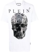 Philipp Plein t-shirt à imprimé tête de mort - Blanc - thumbnail