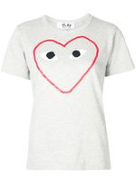 Comme Des Garçons Play t-shirt à logo imprimé - Gris - thumbnail