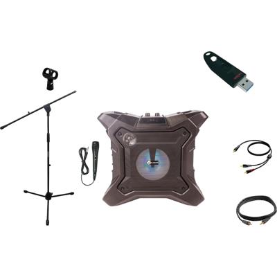 N-Gear The X Streetbox + microfoonstatief en clip, kabels en USB-stick N-Gear The X Streetbox + microfoonstatief en clip, kabels en USB-stick