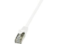 LogiLink CP2101S RJ45 Netwerkkabel, patchkabel CAT 6 F/UTP 15.00 m Wit Snagless 1 stuk(s)