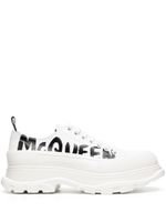 Alexander McQueen baskets à imprimé Tread Slick Graffiti - Blanc