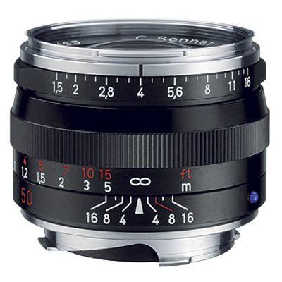 Zeiss ZM C Sonnar T* 50mm f/1.5 objectief Zwart